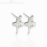 Sterling Silver Ballerina Pirouette - Earrings